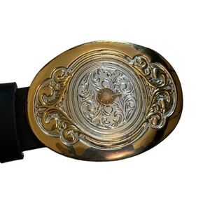 Vintage Octanner gold belt buckle from 1981